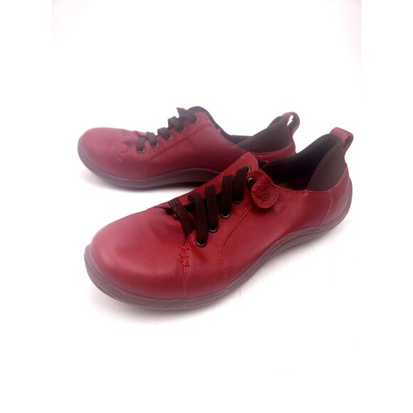 Born Althea D11605 Red Leather Woman's Shoes Size 9.5 M - Picture 3 of 10
